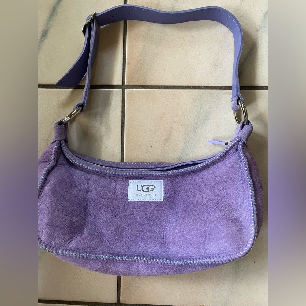 Purple Ugg shoulder purse